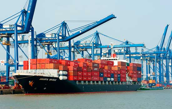 Carga general marítima de importación y exportación